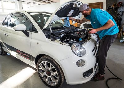 Fiat 500 čištění motoru